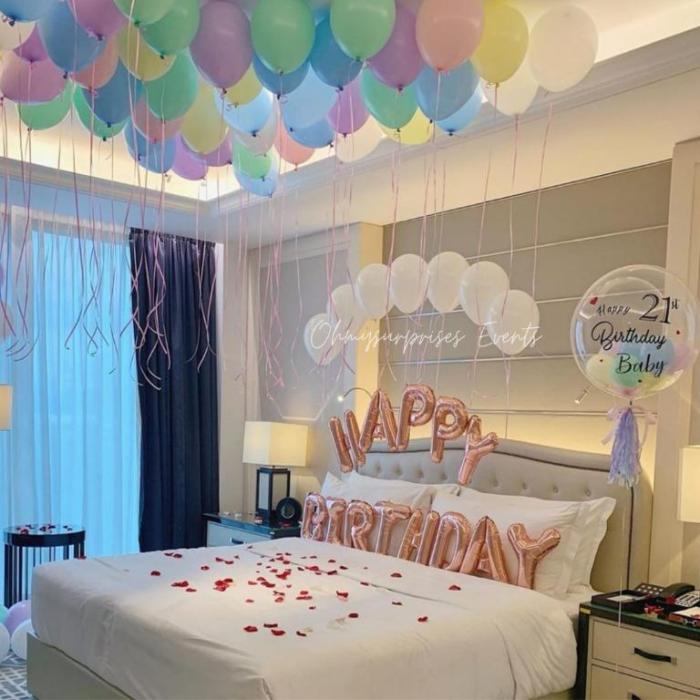 How to decorate party room with balloons