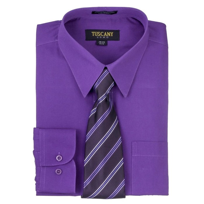 Purple Dress Shirt for Mens Elevate Your Style with This Classic Staple