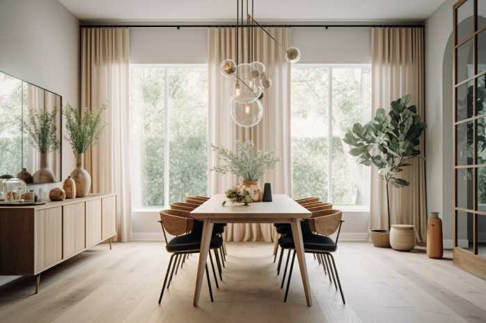 How to decorate modern dining room