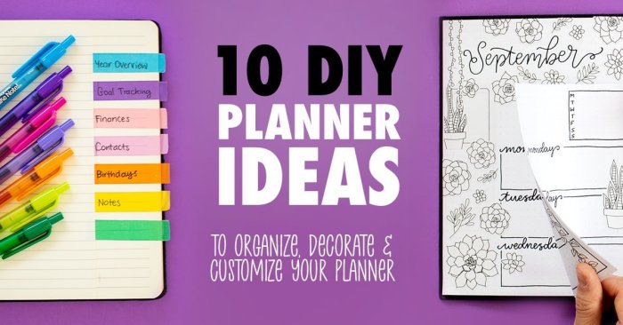 How to start planner decorating