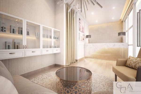 Desain interior klinik kecantikan