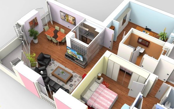 Interior design sketchup rendering render bar